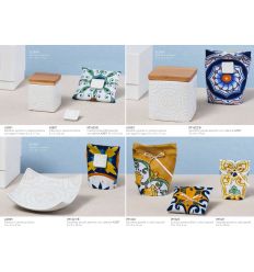 Portaconfetti cuscinetto in cotone stampato in varie decorazioni linea Positano (91623)