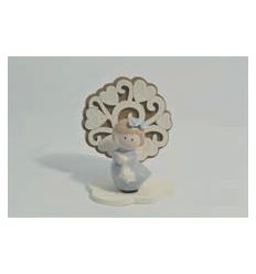 BOMBONIERA ALBERO DELLA VITA CON ANGELO AZZURRO PICCOLO CLARALUNA 2019 (19942/A)
