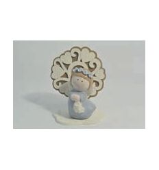 BOMBONIERA ALBERO DELLA VITA CON ANGELO AZZURRO GRANDE CLARALUNA 2019 (19944/A)