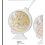 Profumatore mappamondo in gres porcellanato e plexyglass oro (IQ8399)