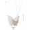 Profumatore farfalle in porcellana lucida bianca e fango (IQ8262)