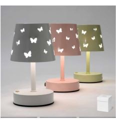 Lampada led con farfalle rosa (c2902)