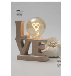 Lampada led LOVE tortora (c2004)