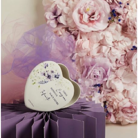 Scatola cuore decoro lilla (cl26025)