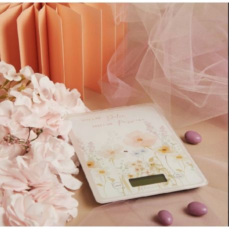 Bilancia con decoro rosa (cl26034)