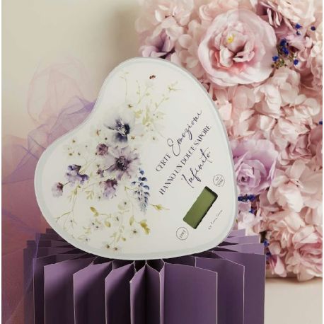 Bilancia cuore decoro lilla (cl26041)