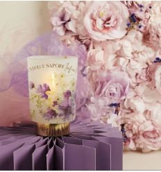 Lampada led con decoro lilla (cl26045)