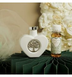 Oliera cuore con albero della vita silver con olio (cl26078ao)