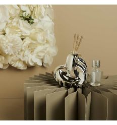 Diffusore cuore intrecciato piccolo argento (cl26132)