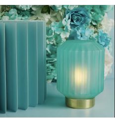 Lampada piccola plissettata verde (cl26191)