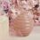 Vaso in vetro tondo piccolo rosa (cl26185)
