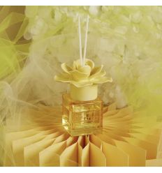 Diffusore con fiore in ceramica giallo (cl26163)