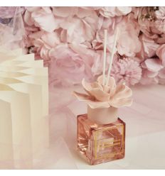 Diffusore con fiore in ceramica rosa (cl26183)