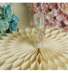 Clessidra in vetro bicolore bianco (cl26214)