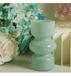 Vaso tubo in vetro azzurro (cl26235)