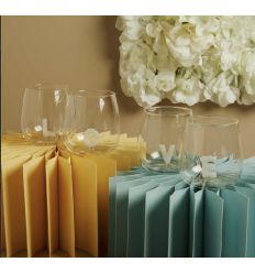 Set 4 bicchieri in vetro scritta LOVE (cl26251)