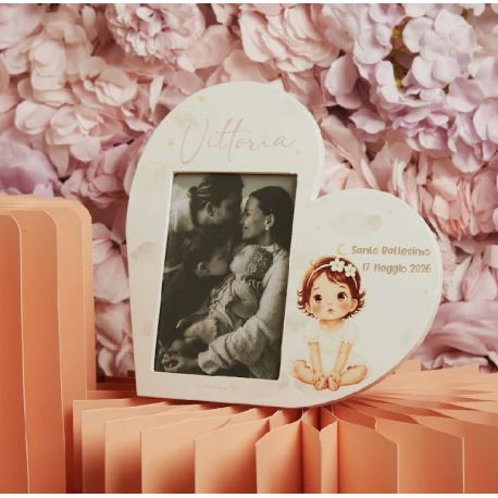 Porta foto cuore bimba (cl26351)