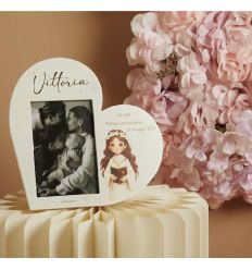 Porta foto cuore ragazza comunione (cl26371)