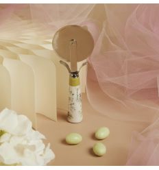 Tagliapizza decoro floreale verde (cl26022)