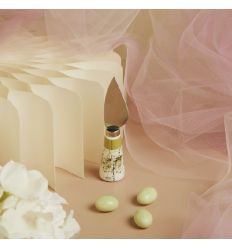 Coltellino da formaggio decoro verde (cl26006)