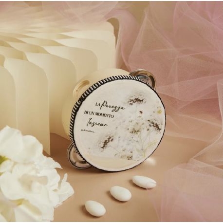 Tamburello fiori verdi (26029verde)