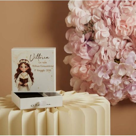 Scatolina confettata comunione femmina (26376)