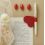 Segnalibro cuore rosso con penna (cl26415)