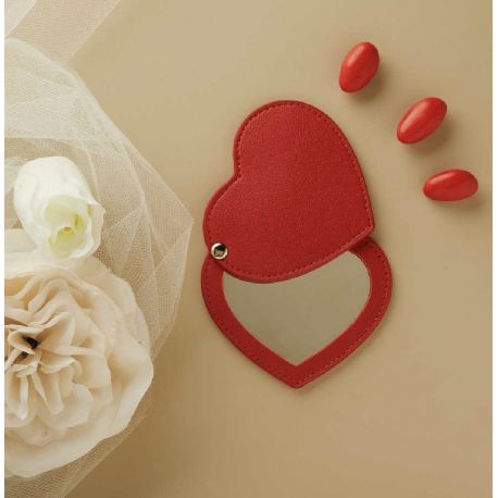 Specchietto cuore rosso (cl26416)